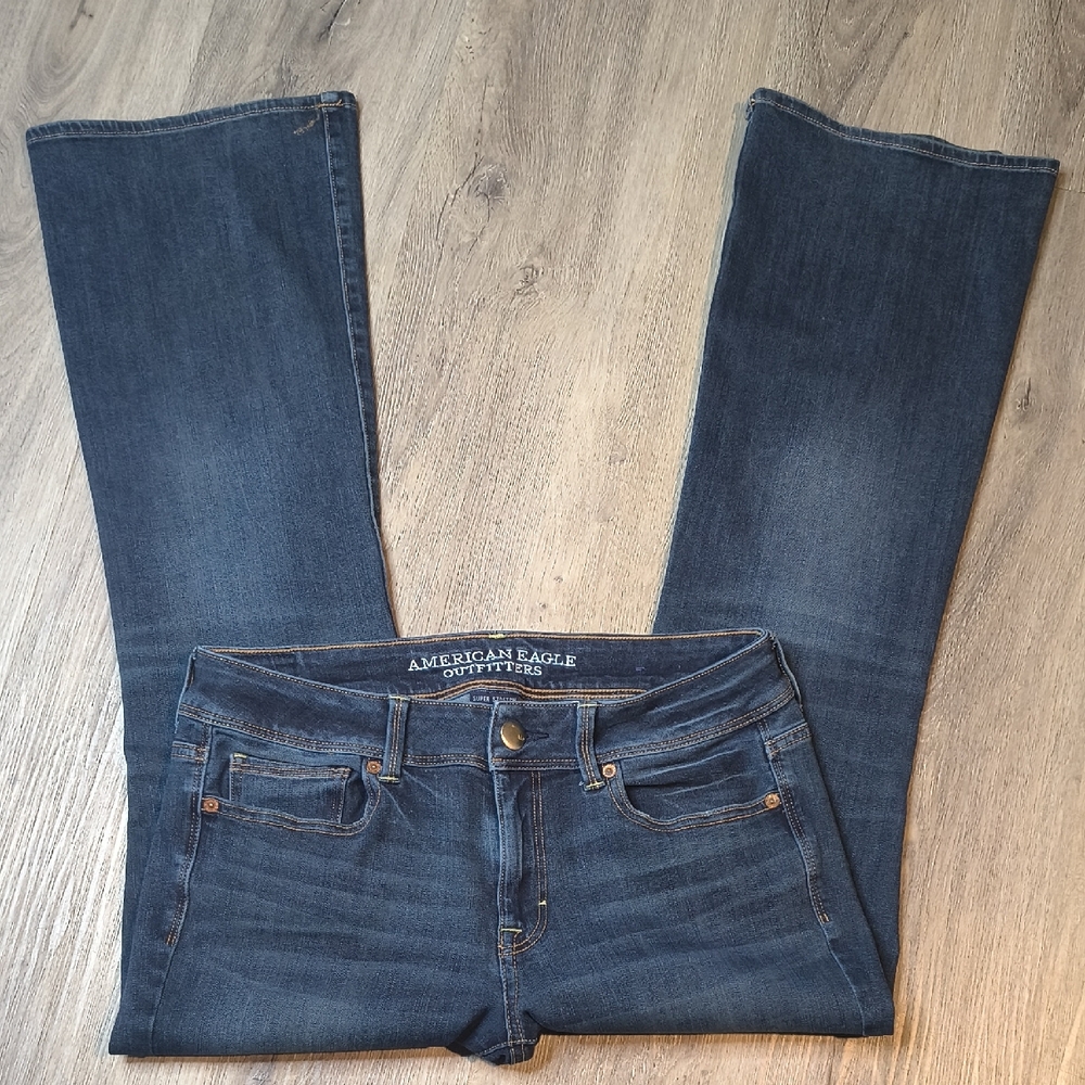 sac340 Mid Rise Kick Boot w'29.5" Inseam Super Stretch American Eagle Size 10